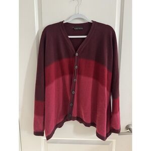 Shirin Guild Women's 100% Cashmere Cardigan Plus Sz 1x Quiet Luxury Soft Cabin